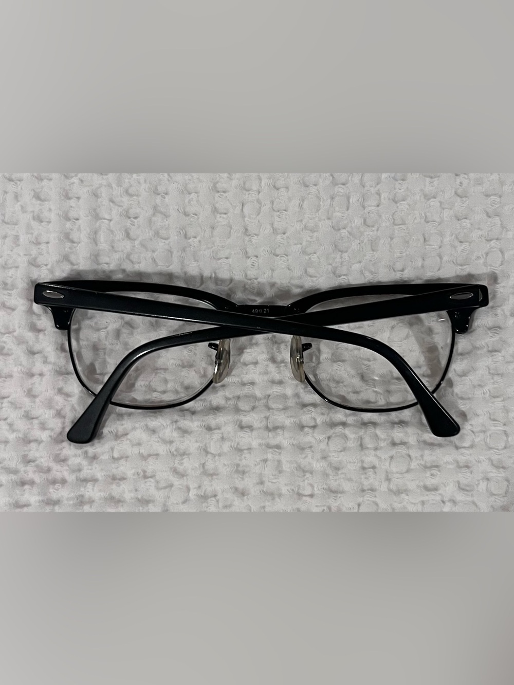 Ray-Ban Black Clubmaster Optical Glasses with Case - Picture 3 of 6